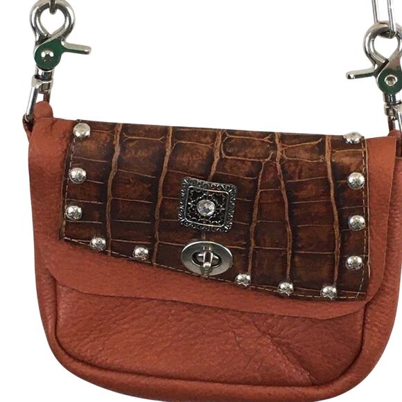 Abbie Caplin Brown Leather Crossbody Bag - Picture 2 of 14